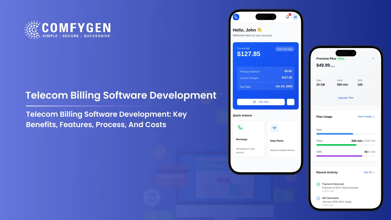 Telecom Billing Software Development: Key Benefits, Features, Process, and Costs