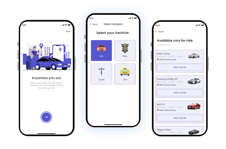 Tourism Taxi Booking App