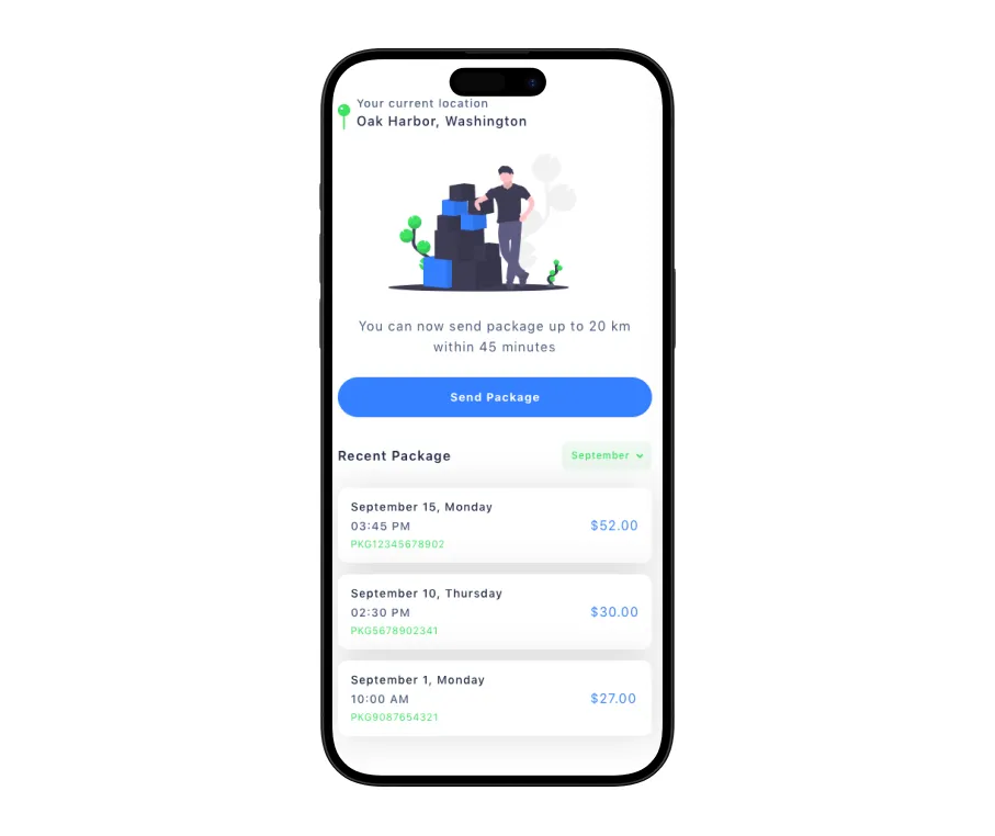 Parcel Delivery App Development